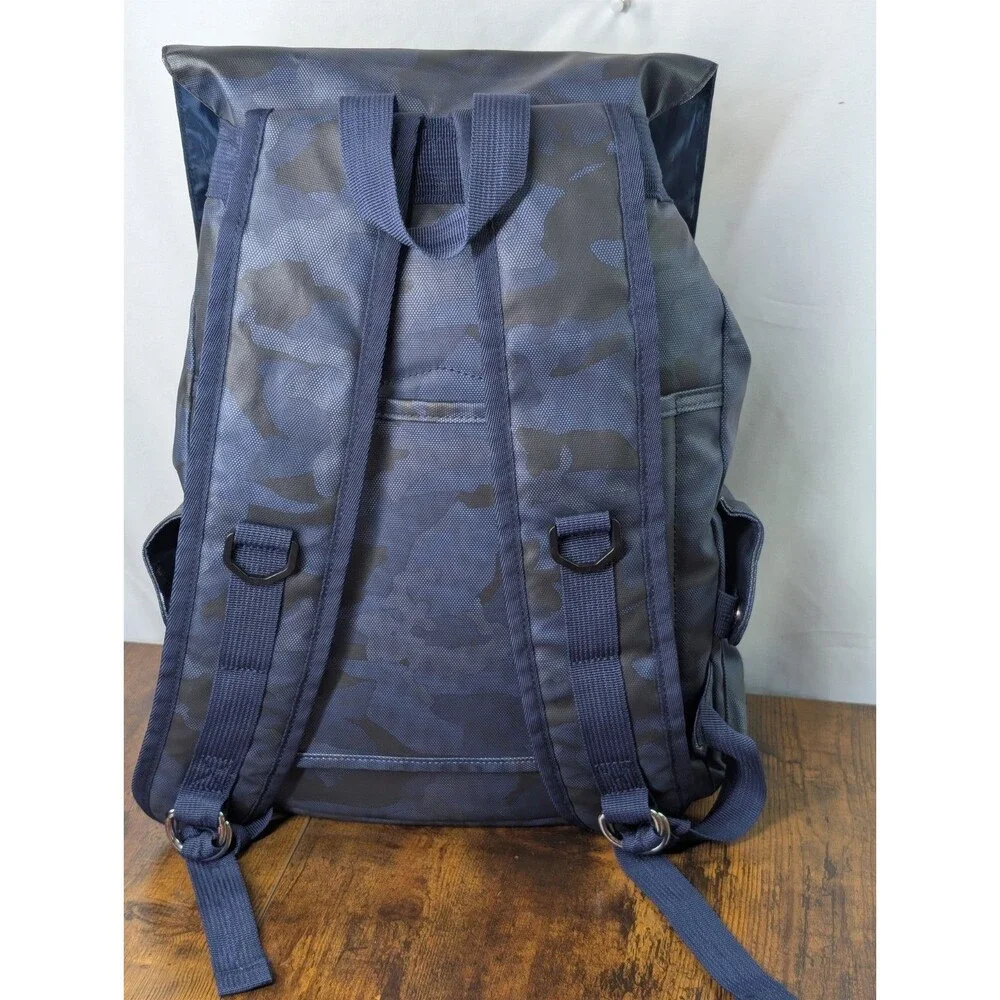 Duchamp London Laptop Backpack Rucksack Blue/Gray Camouflage